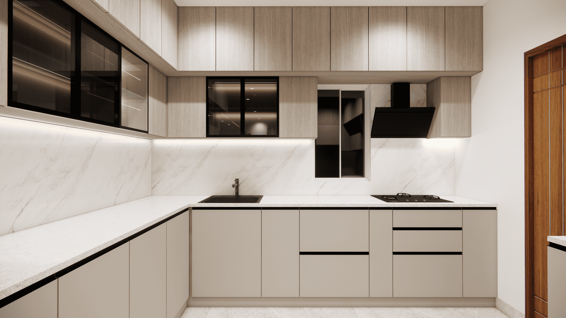 L shaped modular kitchen designs catalogue hyderbad