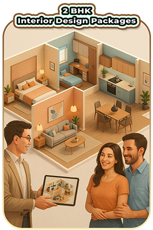 Professional 2 BHK Interior Design Cost in Hyderabad