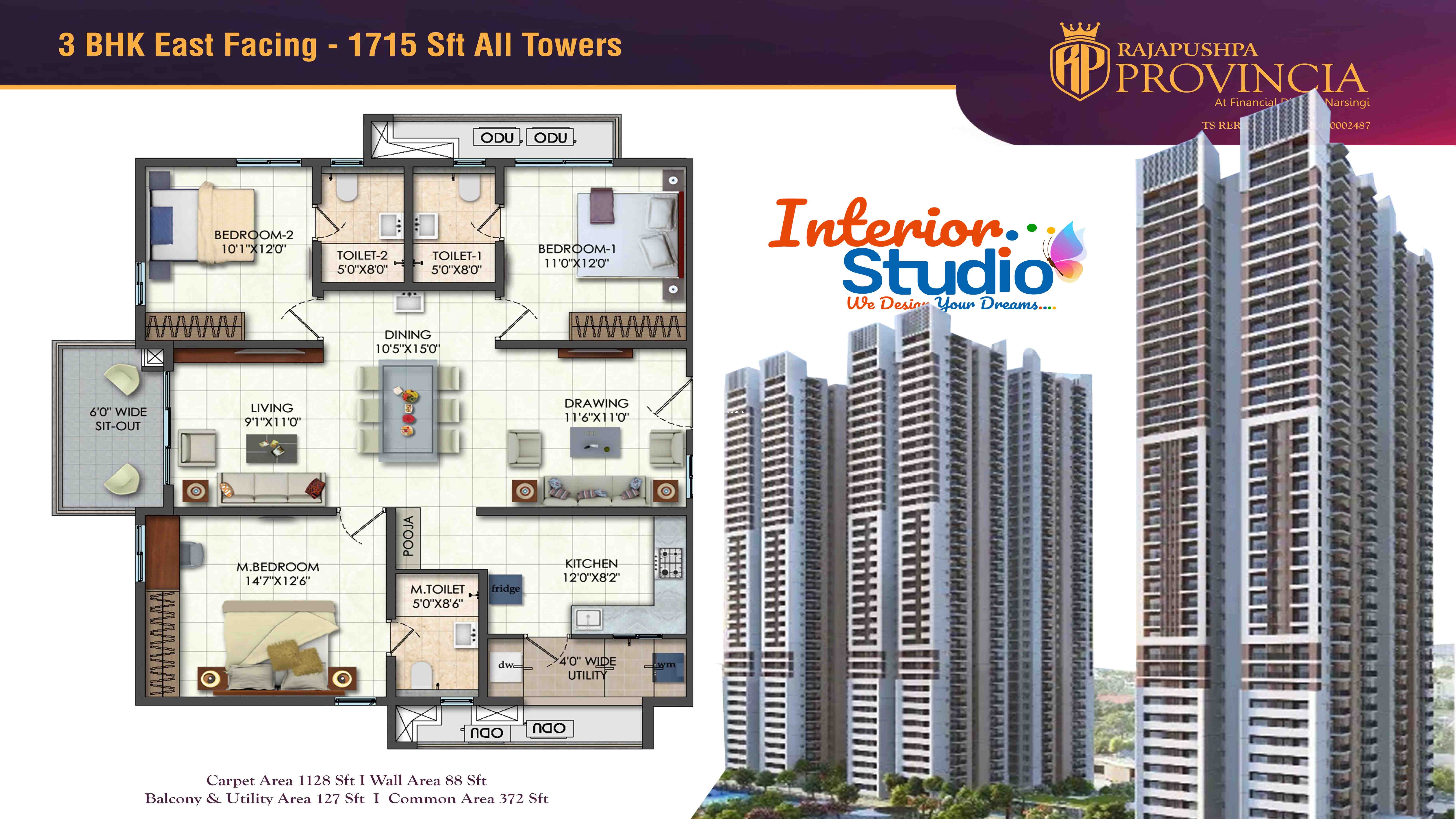 Luxurious Rajapushpa provincia narsingi Hyderabad