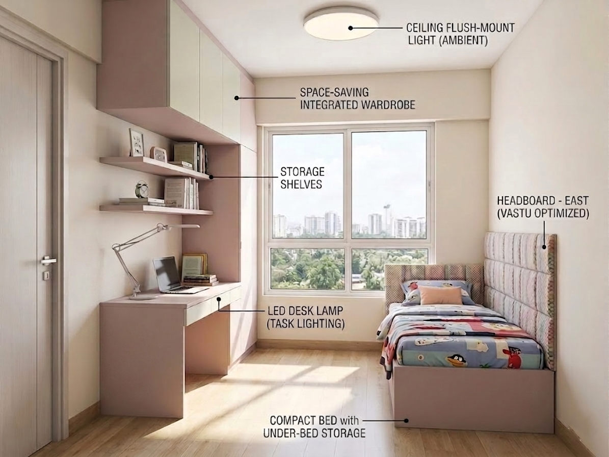 The Prestige City Hyderabad Kids Bedroom Design